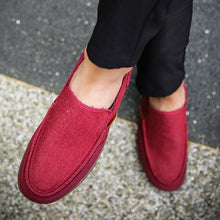 Load image into Gallery viewer, Canvas rubber bottom loafers