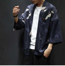 Load image into Gallery viewer, Flying crane kimono style T-shirt