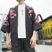 Load image into Gallery viewer, Sakura fish Japanese kimono style T-shirt