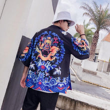 Load image into Gallery viewer, Okinawan dragon kimono T-shirt