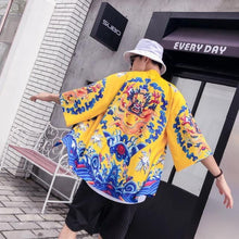 Load image into Gallery viewer, Okinawan dragon kimono T-shirt