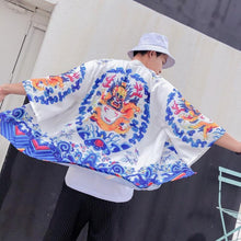 Load image into Gallery viewer, Okinawan dragon kimono T-shirt