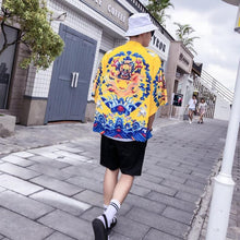 Load image into Gallery viewer, Okinawan dragon kimono T-shirt