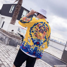 Load image into Gallery viewer, Okinawan dragon kimono T-shirt