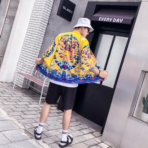 Okinawan dragon kimono T-shirt