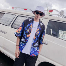 Load image into Gallery viewer, Okinawan dragon kimono T-shirt