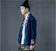 Load image into Gallery viewer, Kanji denim jacket