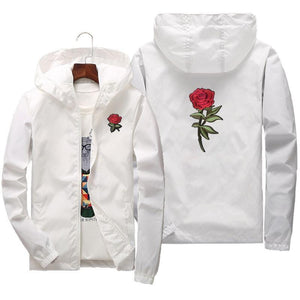 Rose design windbreaker jacket ver.1