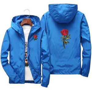 Rose design windbreaker jacket ver.1