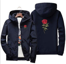 Load image into Gallery viewer, Rose design windbreaker jacket ver.1