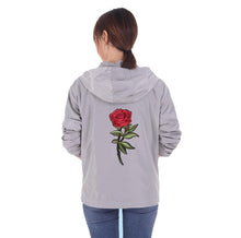 Load image into Gallery viewer, Rose design windbreaker jacket ver.1