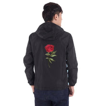 Load image into Gallery viewer, Rose design windbreaker jacket ver.1