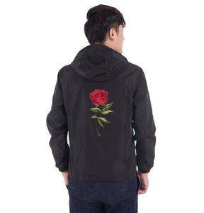 Rose design windbreaker jacket ver.1