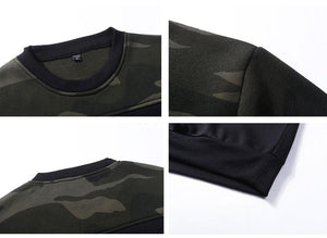 Camo sleeve sweatshirt