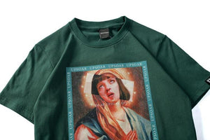 Painted Mary altered T-shirt