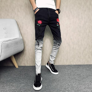 Double rose 2 color jeans