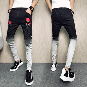 Double rose 2 color jeans