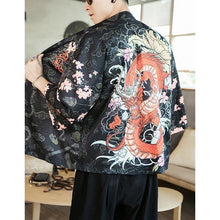 Load image into Gallery viewer, Sakura dragon kimono style T-shirt