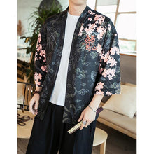 Load image into Gallery viewer, Sakura dragon kimono style T-shirt