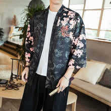 Load image into Gallery viewer, Sakura dragon kimono style T-shirt