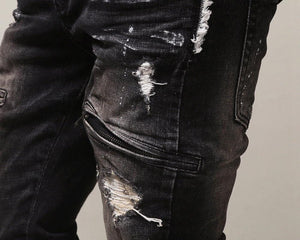 Men's vintage playground zipper jeans