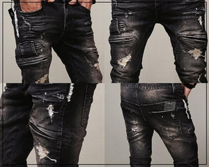 Men's vintage playground zipper jeans