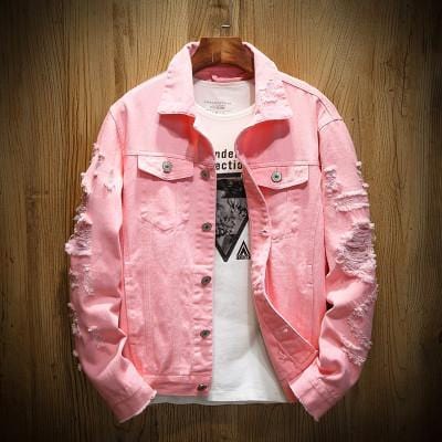 Vintage distressed denim jacket