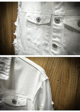 Load image into Gallery viewer, Vintage distressed denim jacket