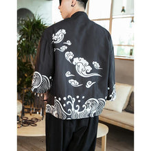 Load image into Gallery viewer, Cloud wave Japanese kimono style T-shirt