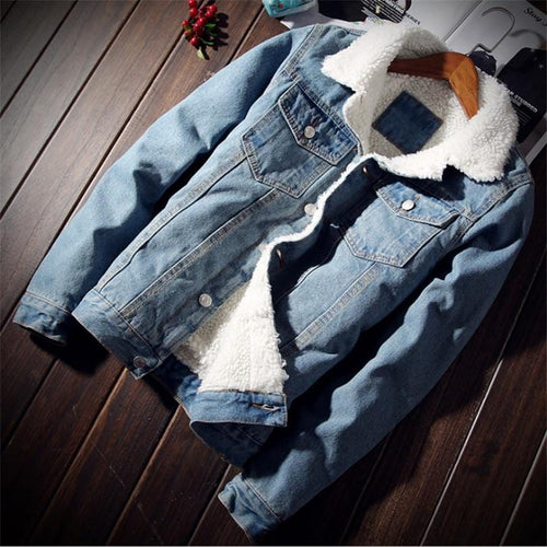 Vintage fleece lined jean jacket