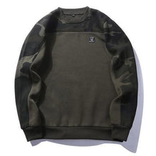 Load image into Gallery viewer, Camo sleeve sweatshirt