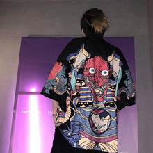Load image into Gallery viewer, Japanese oni kimono T-shirt