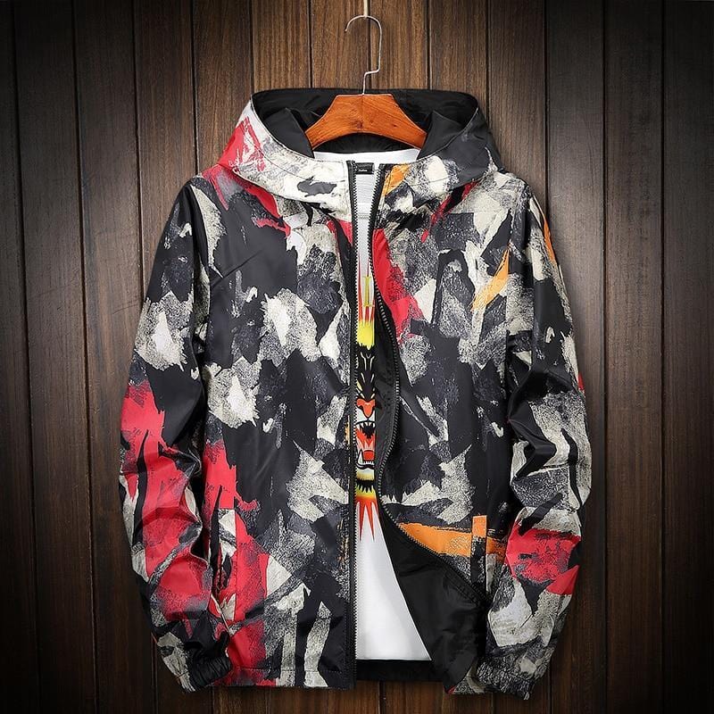 Paint splash color windbreaker jacket – High Street Beast