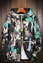Load image into Gallery viewer, Paint splash color windbreaker jacket