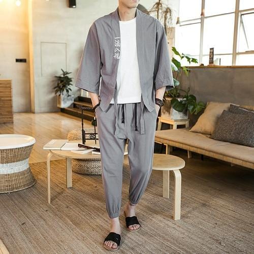 Chinese hanfu jacket pants set