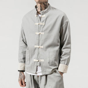 Retro solid Tang Dynasty jacket