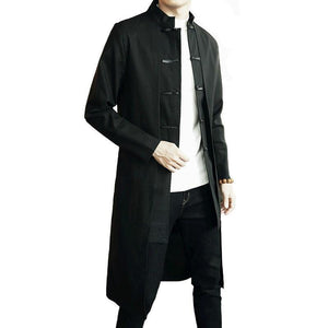 Flying crane trench coat