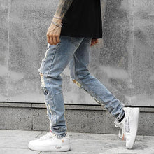 Load image into Gallery viewer, Graffiti reflector jeans