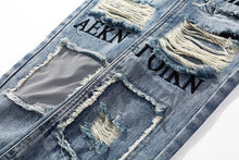 Load image into Gallery viewer, Graffiti reflector jeans
