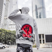 Load image into Gallery viewer, Rising waves Kanji hoodie