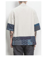 Load image into Gallery viewer, Japanese style linen kimono T-shirt