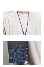 Load image into Gallery viewer, Japanese style linen kimono T-shirt