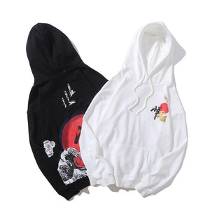 Rising waves Kanji hoodie