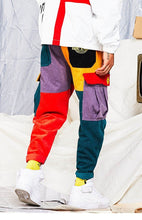 Load image into Gallery viewer, Corduroy patchwork street style pants