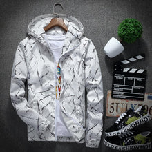 Load image into Gallery viewer, Ink splatter windbreaker