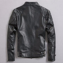 Load image into Gallery viewer, Genuine sheepskin leather jacket for men