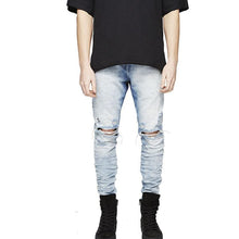 Load image into Gallery viewer, Distressed skinny ripped jeans