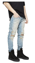 Load image into Gallery viewer, Distressed skinny ripped jeans