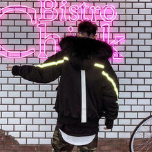 Load image into Gallery viewer, Large hood reflector camo jacket