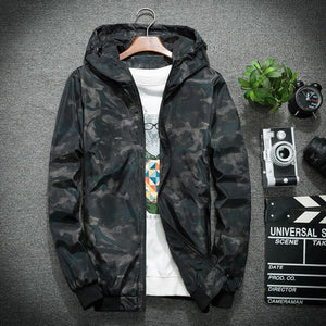 Elite camo windbreaker jacket